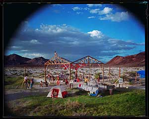 Desert House at Black Rock Springs-1992-1st architectonic sculpture in Black Rock Desert | William Binzen Photography