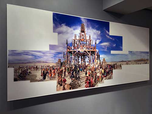 Panorama image of Burning Man